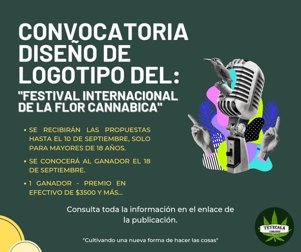 Convocatoria de diseño de logotipo para Festival Internacional de la Flor Cannábica INTERCANNAFEST